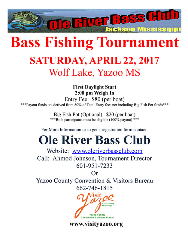 Ole River Bass Club Wolf Lake Fishing Tournament Visit Yazoo County