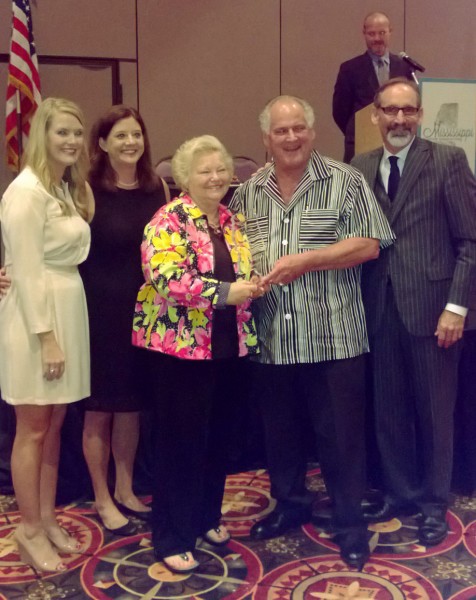 Paul and JoAnn Adams accepted the award alongside Rochelle Hicks, Executive Director of Mississippi Tourism Association, Lyn Fortenbery, President of the Mississippi Tourism Association, and Malcolm White, Executive Director of Mississippi Development Authority-Tourism.