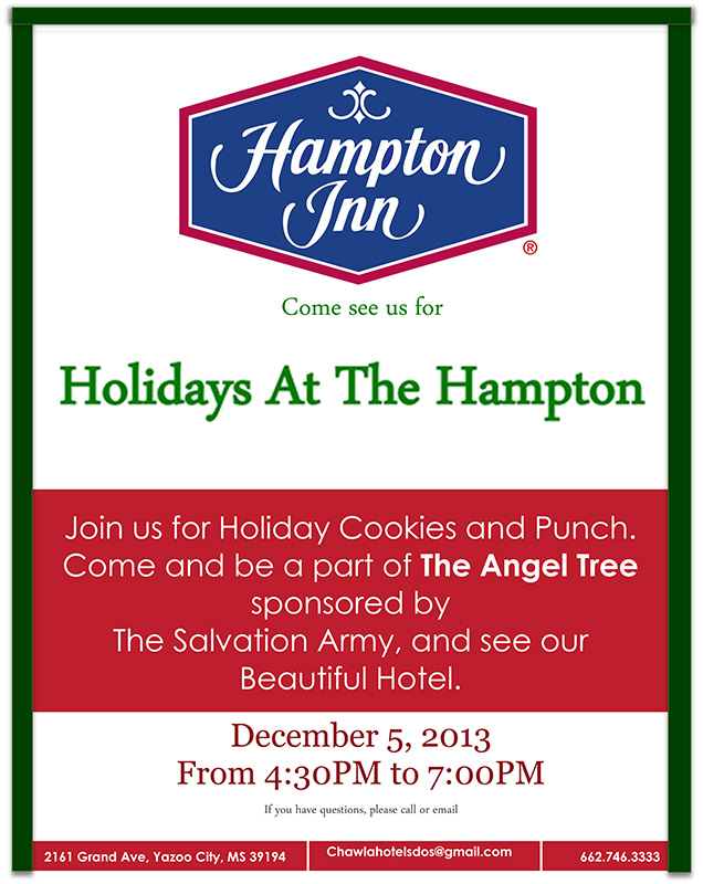 Hampton Yazoo Holiday FlyerW