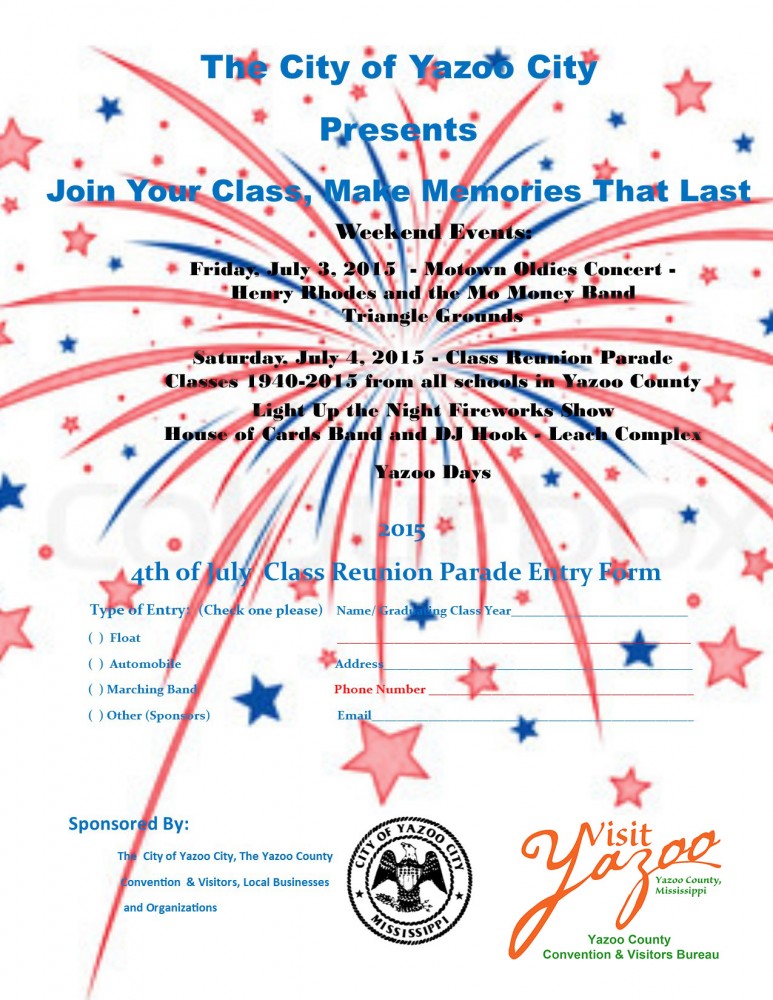 4th of July Class Reunion Parade Flyer 4