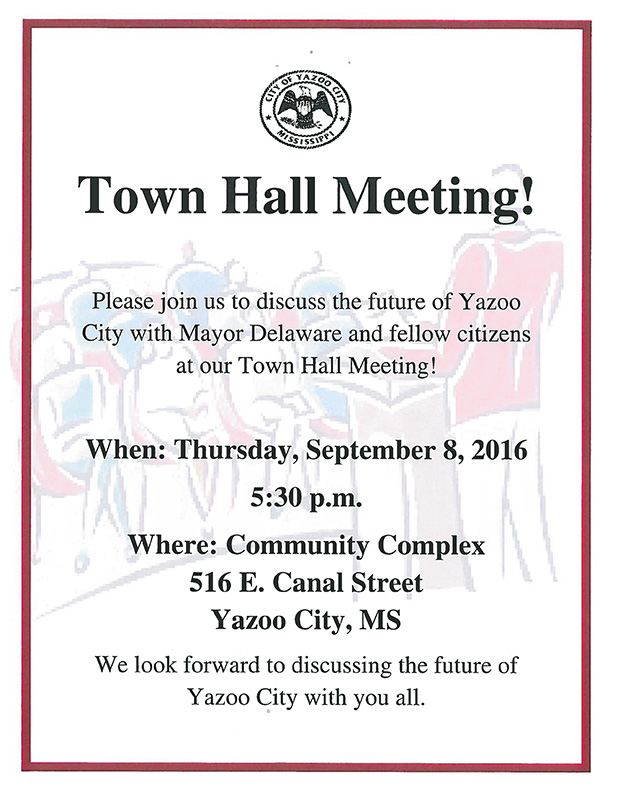 Yazoo City Town Hall Meeting