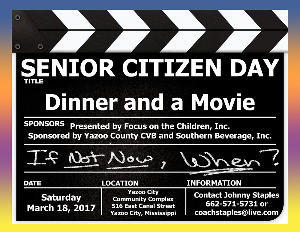 Senior Citizen Day – Dinner and a Movie
